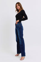 Load image into Gallery viewer, Judy Blue Full Size Raw Hem Straight Leg Jeans