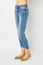 Load image into Gallery viewer, Judy Blue Cuffed Hem Mid Rise Slim Jeans