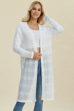 Load image into Gallery viewer, Double Take Full Size Open Front Longline Cardigan
