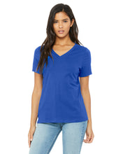 Load image into Gallery viewer, B+C Women's Relaxed Jersey Short Sleeve V-Neck Tee For DTF Transfer