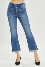 Load image into Gallery viewer, RISEN Full Size Button Fly Cropped Bootcut Jeans