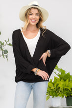 Load image into Gallery viewer, Celeste Full Size Contrast Round Neck Top with Two Layer Detail