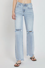 Load image into Gallery viewer, Risen Full Size High Rise Distressed Wide Leg Jeans