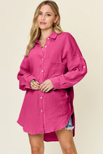 Load image into Gallery viewer, Double Take Full Size Pocketed Texture Button Up Shirt