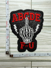 Load image into Gallery viewer, ABCDE FU Iron On patch