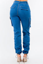 Load image into Gallery viewer, American Bazi Shirred Cargo Jogger Pants