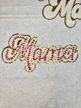 Load image into Gallery viewer, Mama, Cheer Mom, Roses, Chenille and Sequins Iron on Patches