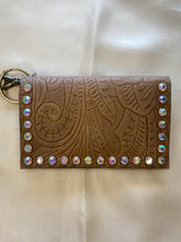 Load image into Gallery viewer, Becca Leather Credit Card Holder with Crystals by Keep It Gypsy