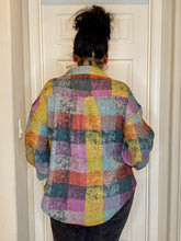 Load image into Gallery viewer, BIBI Pink Multi Plaid Shacket
