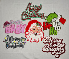 Load image into Gallery viewer, Sequins or Chenille Christmas Iron On Patches