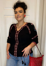Load image into Gallery viewer, Flora Embroidered Boho Blouse by Delila Clothing