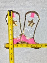 Load image into Gallery viewer, Mama, Cheer Mom, Roses, Chenille and Sequins Iron on Patches