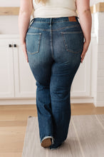 Load image into Gallery viewer, Cassandra High Rise Control Top Distressed Flare Jeans by Judy Blue