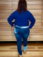 Load image into Gallery viewer, Patchwork Denim Skinny Jeans with High Waist by American Bazi