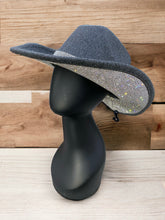 Load image into Gallery viewer, Rhinestone Cowboy Hat by C.C. - Charcoal