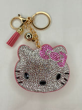 Load image into Gallery viewer, Bling Bag Charm Keychains - Hello Kitty