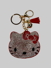 Load image into Gallery viewer, Bling Bag Charm Keychains - Hello Kitty