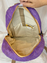 Load image into Gallery viewer, Himalayan Hemp Backpack -Orange/Purple