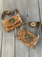 Load image into Gallery viewer, Jordan Brown Cowhide or Gold Leopard Upcycled Bag by Keep It Gypsy