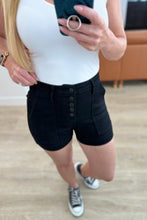 Load image into Gallery viewer, Reagan High Rise Button Fly Trouser Shorts by Judy Blue