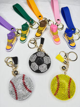Load image into Gallery viewer, Bling and Sneakers Bag Charm Keychains - Sports and Hi-Tops