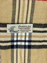Load image into Gallery viewer, Camel Plaid Scarf with Cashmere Feel - Unisex