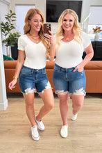 Load image into Gallery viewer, Judy Blue Kelsey Mid Rise Distressed Cutoff Shorts