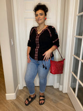 Load image into Gallery viewer, Flora Embroidered Boho Blouse by Delila Clothing