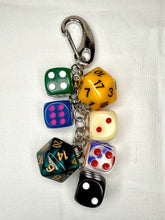 Load image into Gallery viewer, Dice and Bows Bag Charms