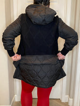 Load image into Gallery viewer, Vanessa Quilted Pullover Hoodie - Black