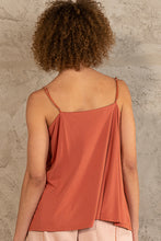 Load image into Gallery viewer, POL Orange Cami with Draped Neckline