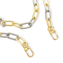 Load image into Gallery viewer, Two Tone Crossbody Phone Chain Strap