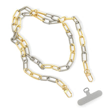 Load image into Gallery viewer, Two Tone Crossbody Phone Chain Strap