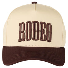 Load image into Gallery viewer, RODEO Canvas Hat by C.C. - Brown and Turquoise