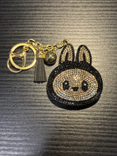 Load image into Gallery viewer, Bling Labubu Bag Charm Keychains