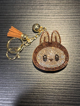 Load image into Gallery viewer, Bling Labubu Bag Charm Keychains