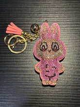 Load image into Gallery viewer, Bling Labubu Bag Charm Keychains