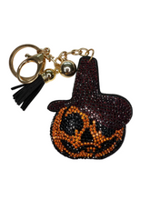 Load image into Gallery viewer, Bling Bag Charm Keychains - Halloween Theme Charms