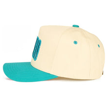 Load image into Gallery viewer, RODEO Canvas Hat by C.C. - Brown and Turquoise