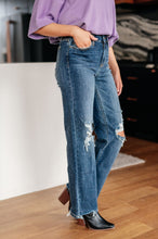 Load image into Gallery viewer, Rose High Rise 90's Straight Jeans by Judy Blue in Dark Wash