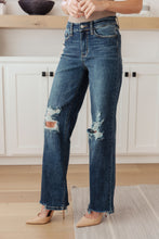 Load image into Gallery viewer, Rose High Rise 90's Straight Jeans by Judy Blue in Dark Wash