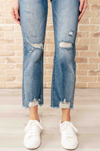 Load image into Gallery viewer, Sammy High Waist Distressed Crop Straight Leg Jeans by Judy Blue