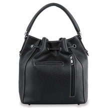 Load image into Gallery viewer, Skull Accented Drawstring Hobo Handbag