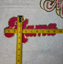 Load image into Gallery viewer, Mama, Cheer Mom, Roses, Chenille and Sequins Iron on Patches