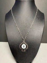 Load image into Gallery viewer, Eight of Spade Necklace with Extender