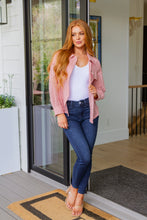 Load image into Gallery viewer, Sweeter Than Nectar Lace Button Down in Rose