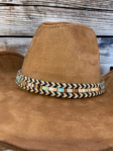 Load image into Gallery viewer, Cowboy Hat with Boho Band Accent by C.C.