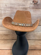 Load image into Gallery viewer, Cowboy Hat with Boho Band Accent by C.C.