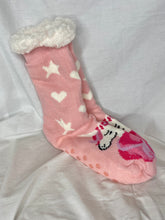 Load image into Gallery viewer, Fleece Lined Non-Slip Thermal Slipper Socks - Unicorn