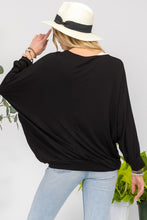 Load image into Gallery viewer, Celeste Full Size Contrast Round Neck Top with Two Layer Detail